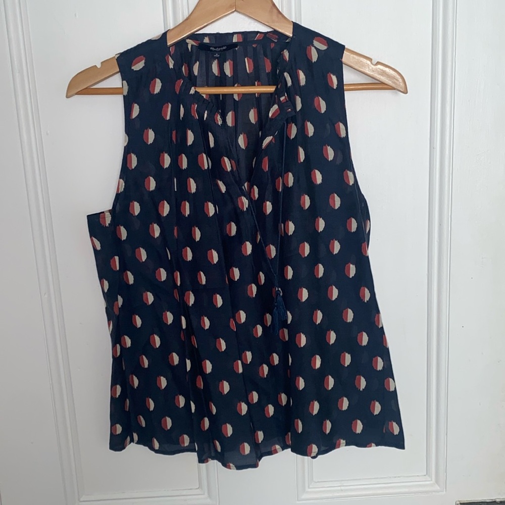 Madewell Bellshift Ikat  Dot Tank